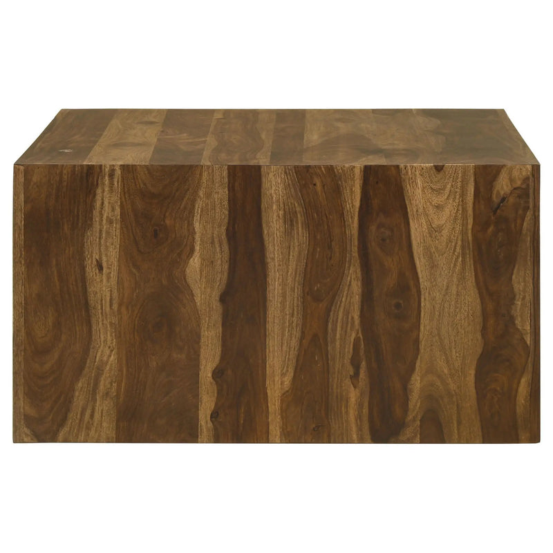 Odilia Square Solid Wood Coffee Table Auburn by Unique Piece Furniture