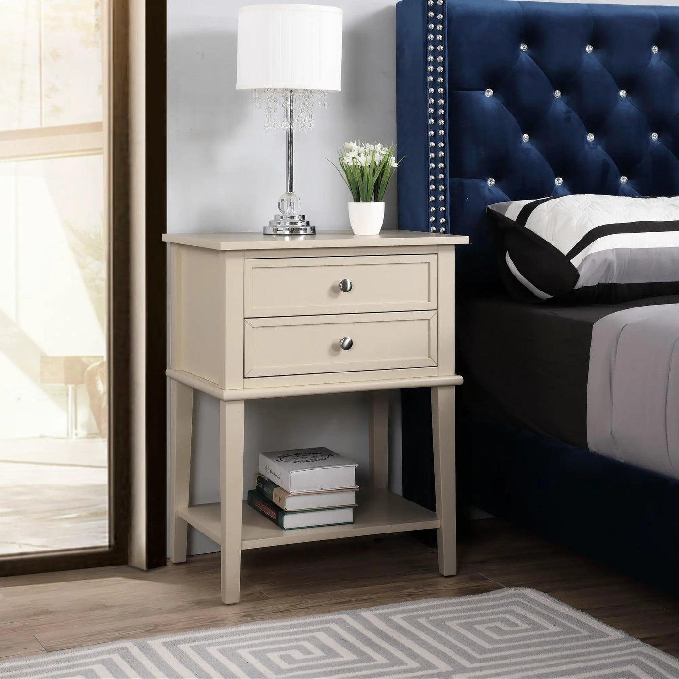 Vibrant Contemporary Nightstand by Unique Piece Furniture