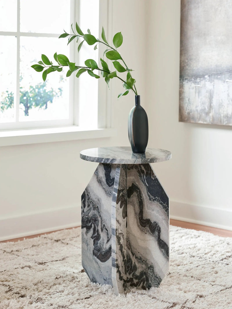 Wrenlane - Accent Table - Black / White / Taupe by Unique Piece Furniture