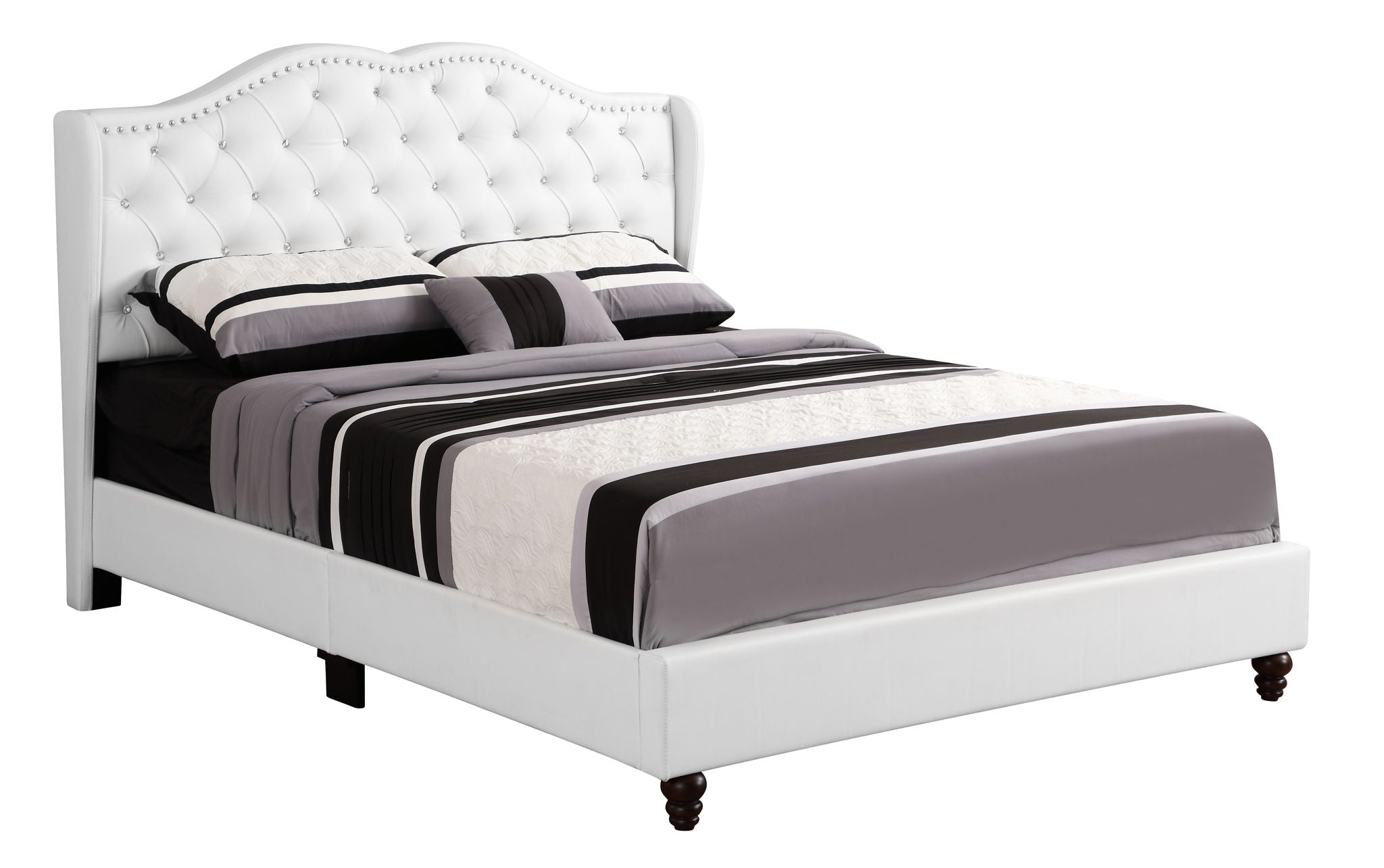 Upholstered Bed Transitional by Unique Piece Furniture