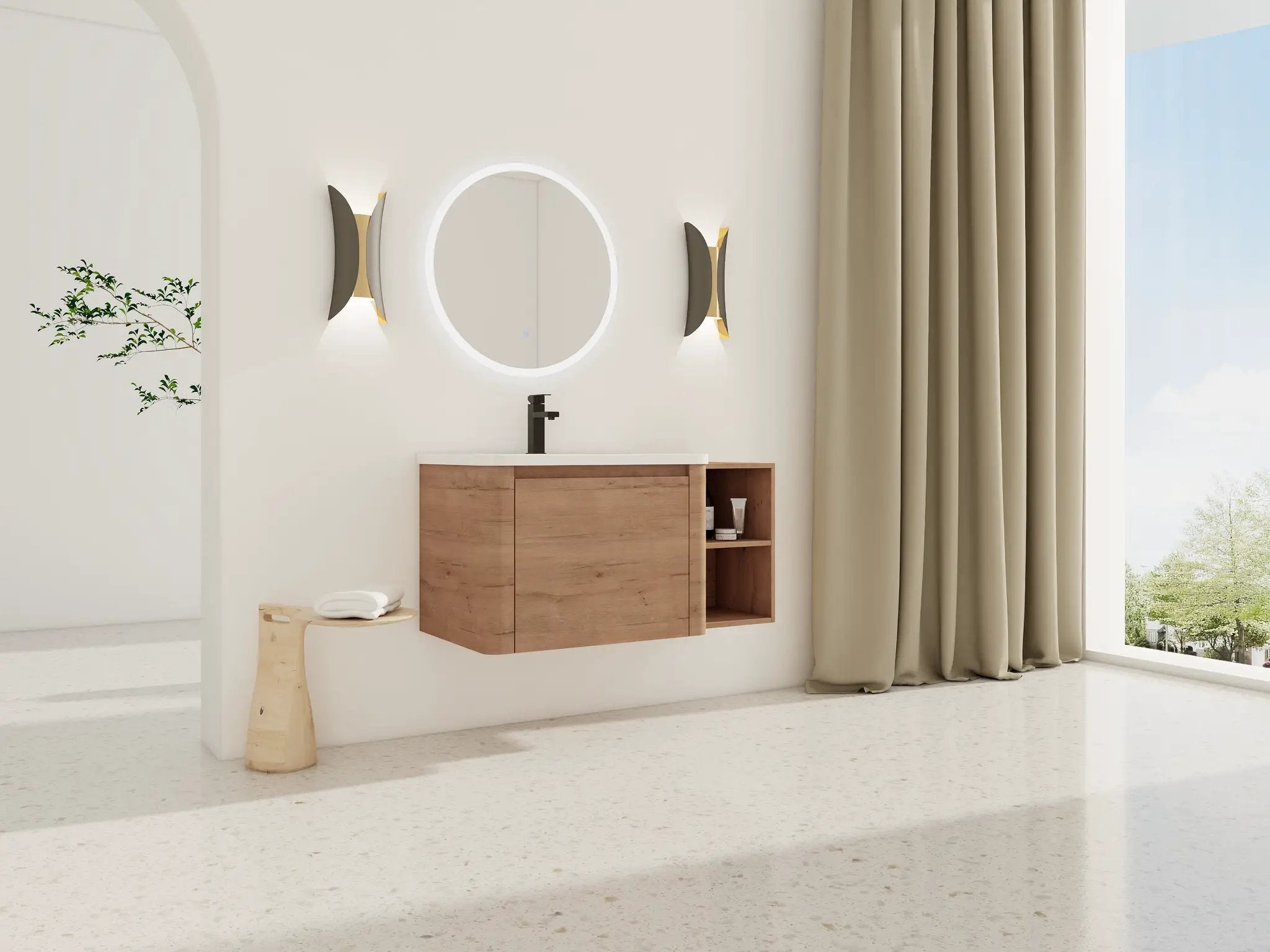 40'' Wall-Mounted Bathroom Vanity by HouseOfZazla