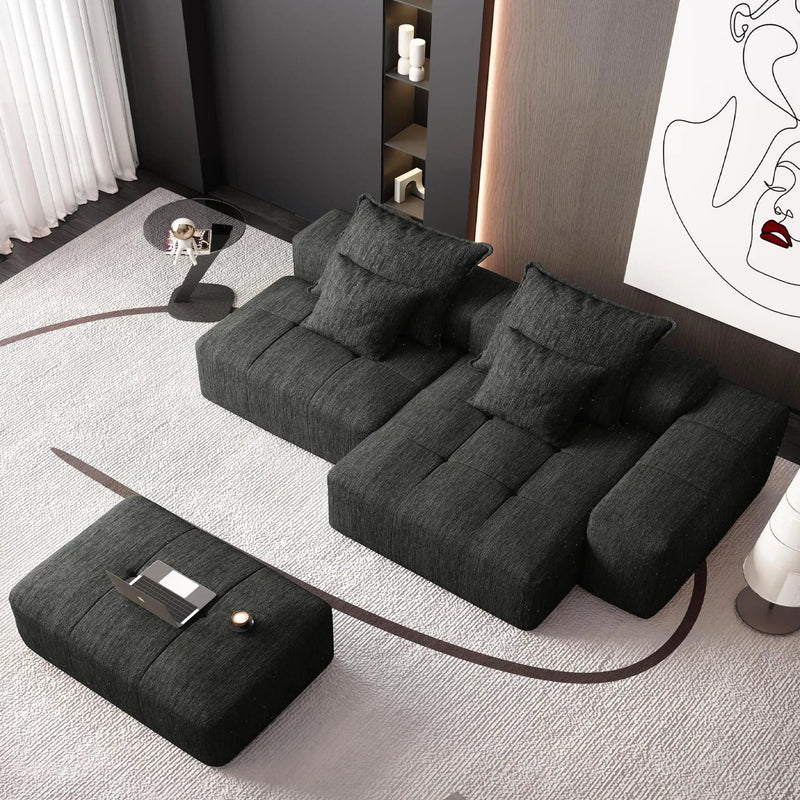 Modern Oversized DIY Combination Modular Sectional Sofa With Pillows by HouseOfZazla
