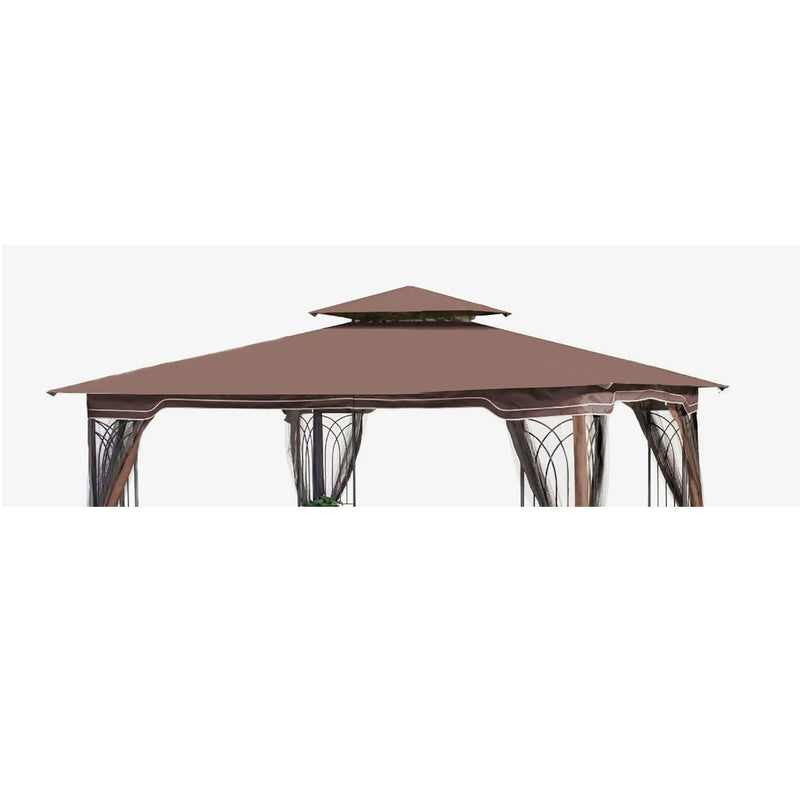 Patio Double Roof Gazebo Replacement Canopy Top Fabric by HouseOfZazla