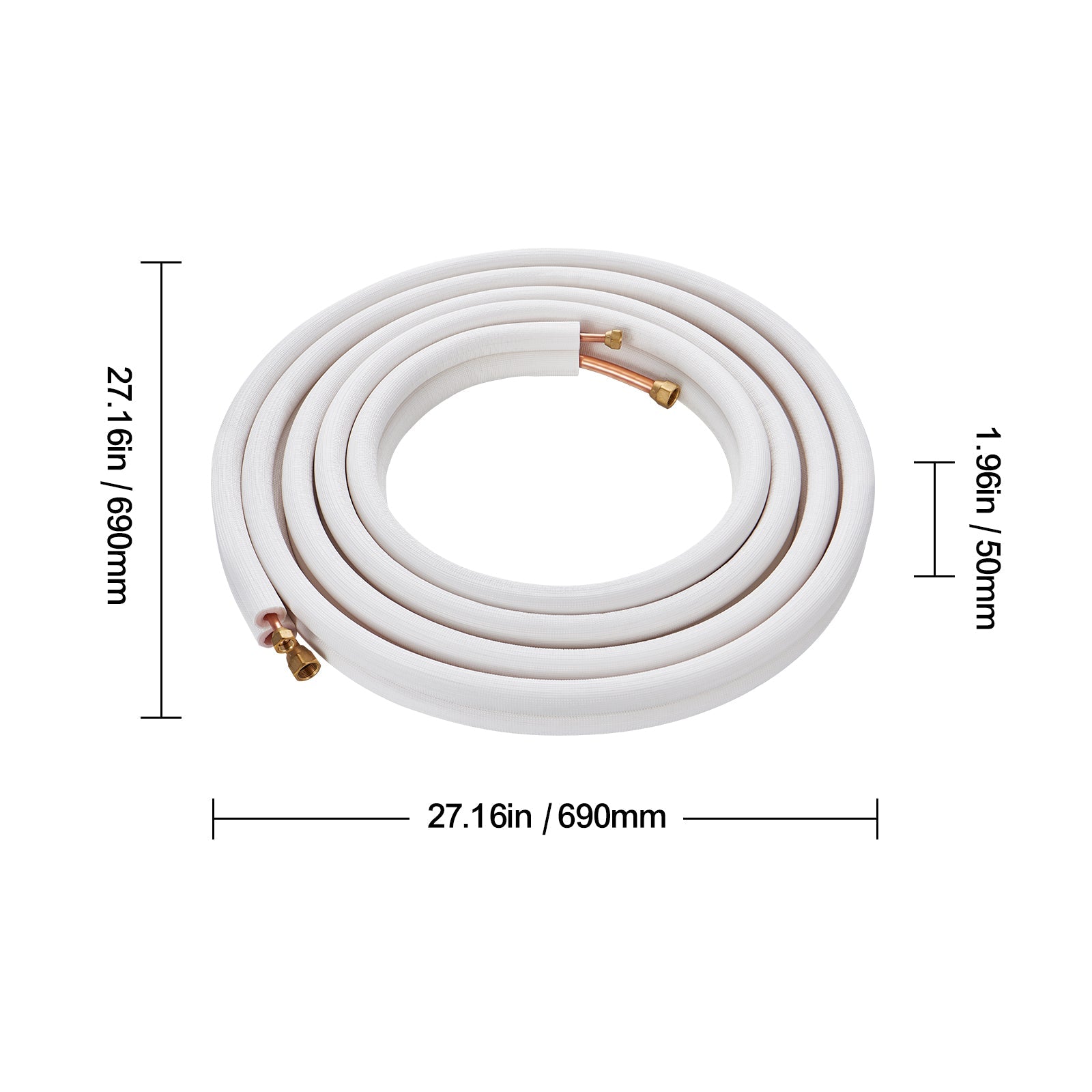 25FT Mini Split Line Set, 3/8" & 5/8" O.D by HouseOfZazla