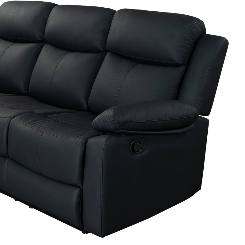 Blanche - Console Reclining Loveseat With LED Lights And Speakers by HouseOfZazla