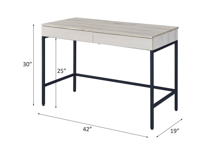 Wendral - Writing Desk - Natural & Black by Unique Piece Furniture