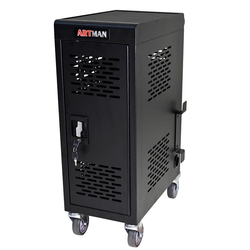 16 Bay Mobile School Charging Cart Station For book, Tablet And Laptop Computer With Power Strip Included by HouseOfZazla