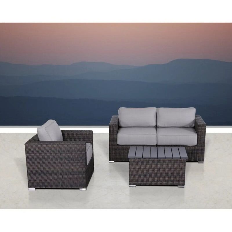 Stylish Sofa Seating Group With Cushions Perfect For Outdoor Gatherings by Unique Piece Furniture