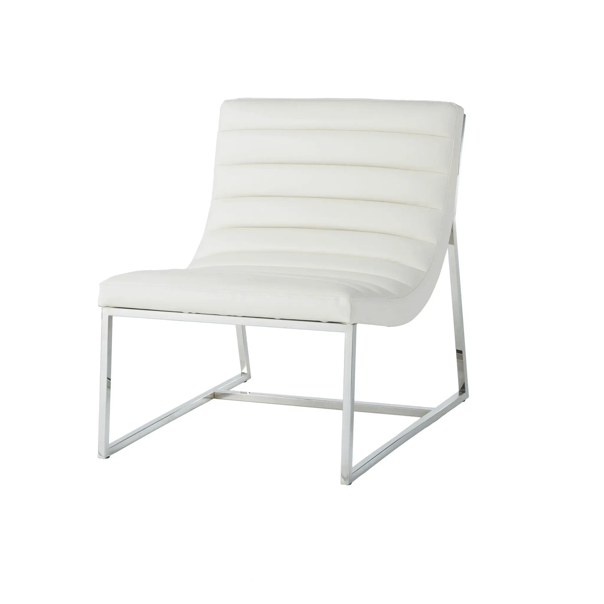 Wilmouth Roll Occasional Chair - White by HouseOfZazla