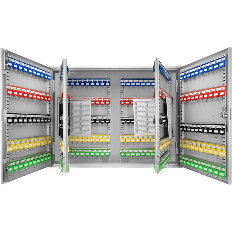 400 Keys Adjustable Key Lock Box With Digital Lock - Gray by Unique Piece Furniture