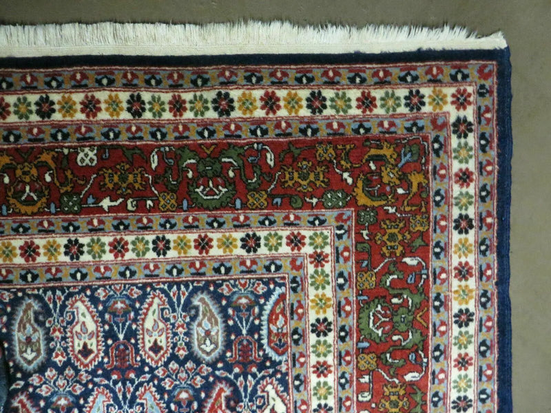 6' X 9' Vintage Fine Handmade India Paisley Rug Hand Knotted Carpet Organic Dye by Jewel Rugs