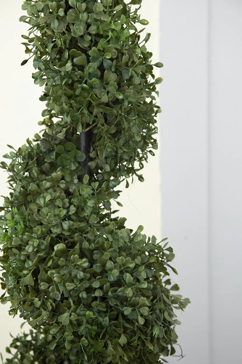 7.5x7.5x35" 3 Foot Tall Artificial Spiral Boxwood Tree by HouseOfZazla