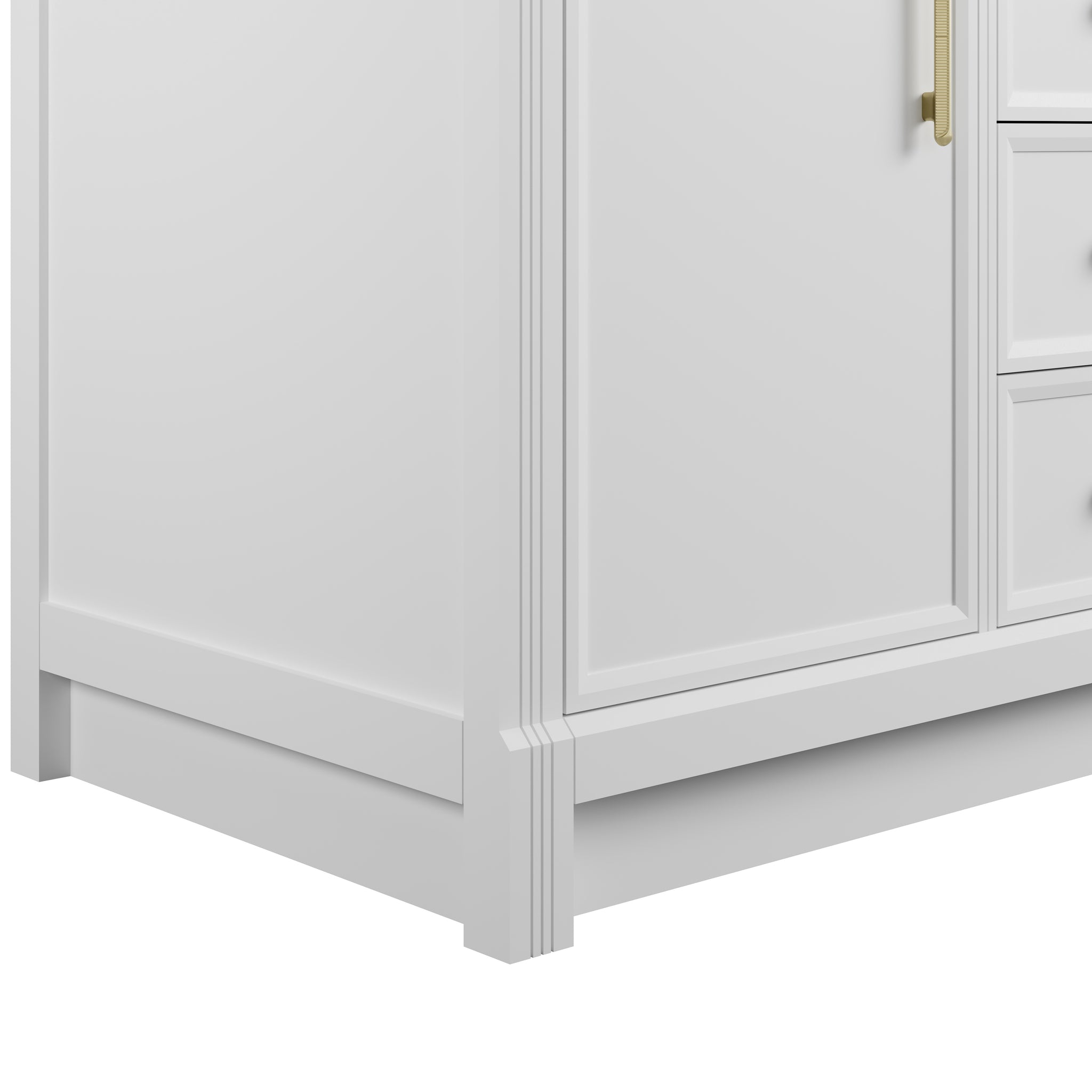 James Martin Bellshire 120" Single Bathroom Vanity, Bright White, view 9