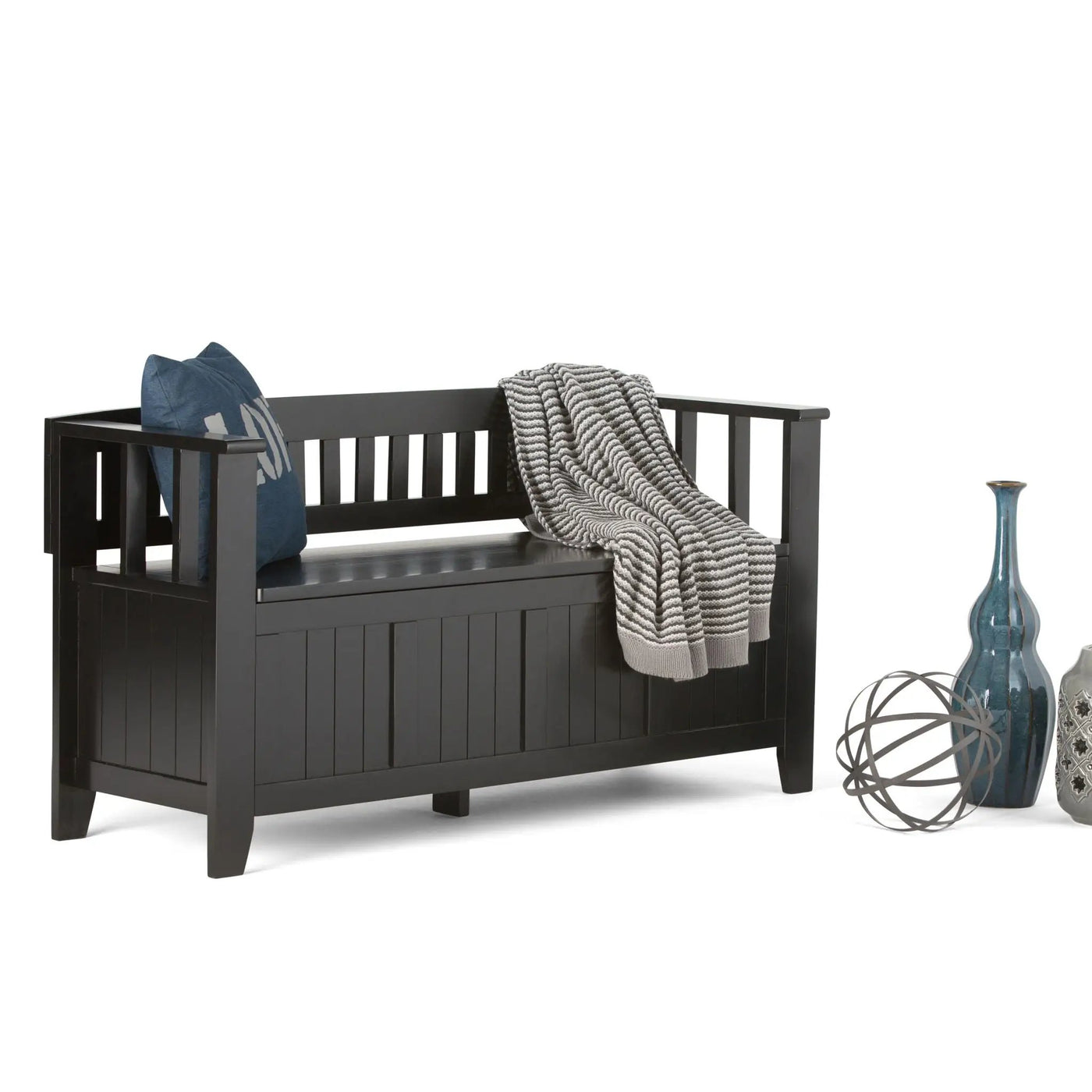 Acadian - Entryway Storage Bench, Handcrafted by HouseOfZazla