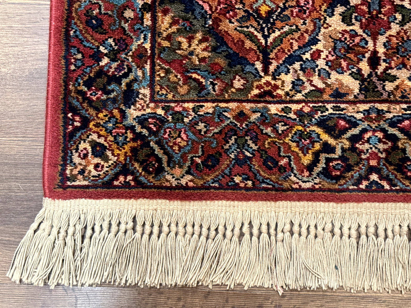 Karastan Rug 3x5 Multicolor Panel Kirman #717, Original 700 Series, Wool Pile, Discontinued by Jewel Rugs