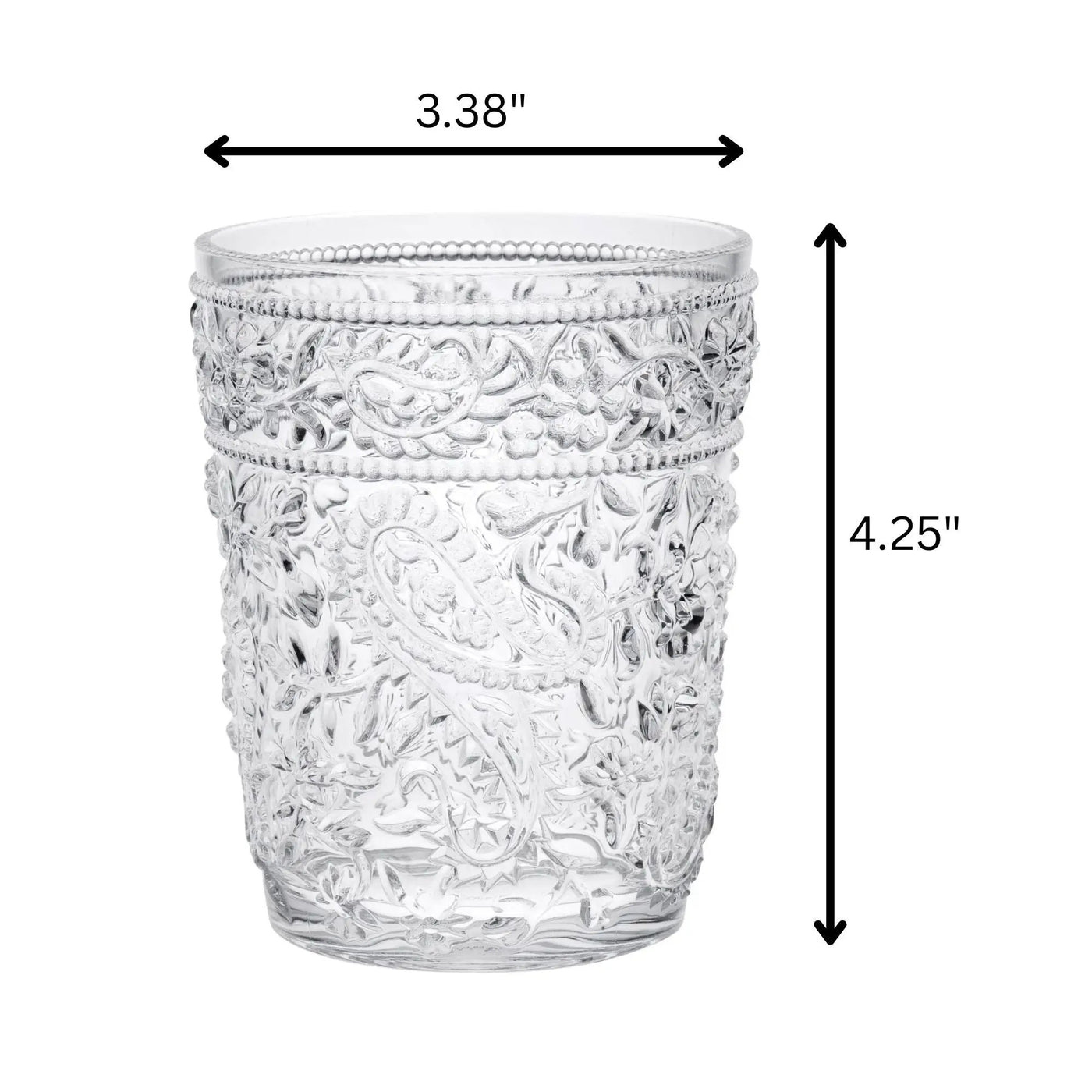 Paisley Acrylic Glasses Drinking (Set of 4) by HouseOfZazla