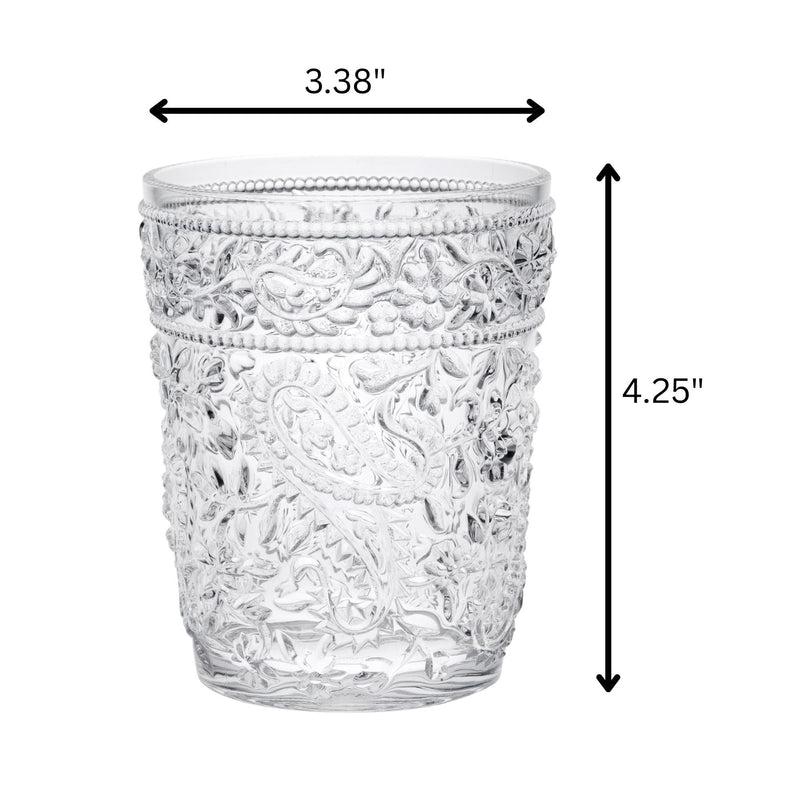 Paisley Acrylic Glasses Drinking (Set of 4) by HouseOfZazla