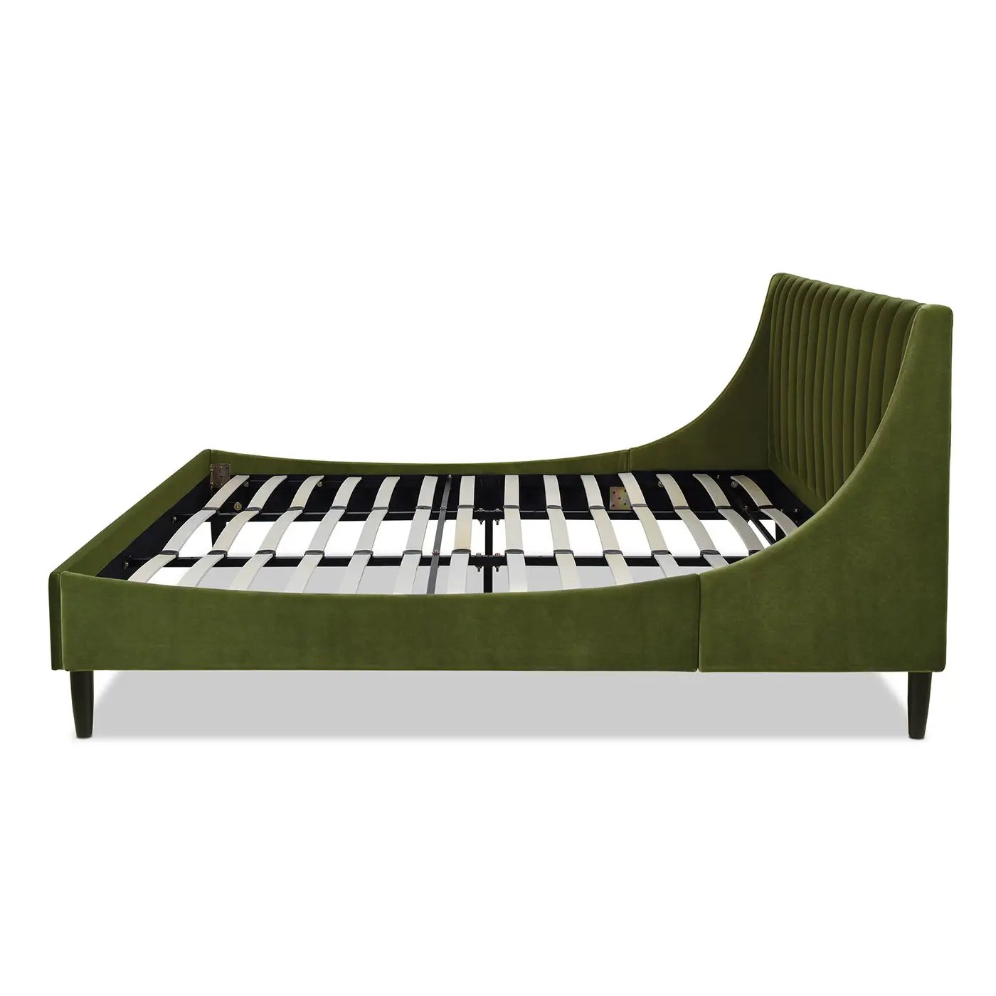 Aspen - Vertical Tufted Modern Headboard Platform Bed Set by HouseOfZazla