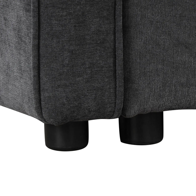 L-Shaped Sofa Convertible Sofa Bed Pull Out Sofa Sleeper With Two Back Pillows, Two USB Ports And Two Power Sockets For Living Room by HouseOfZazla
