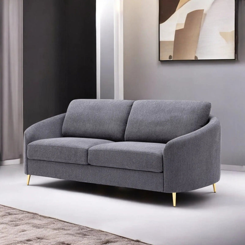 Sofa - Gray - Linen by Unique Piece Furniture