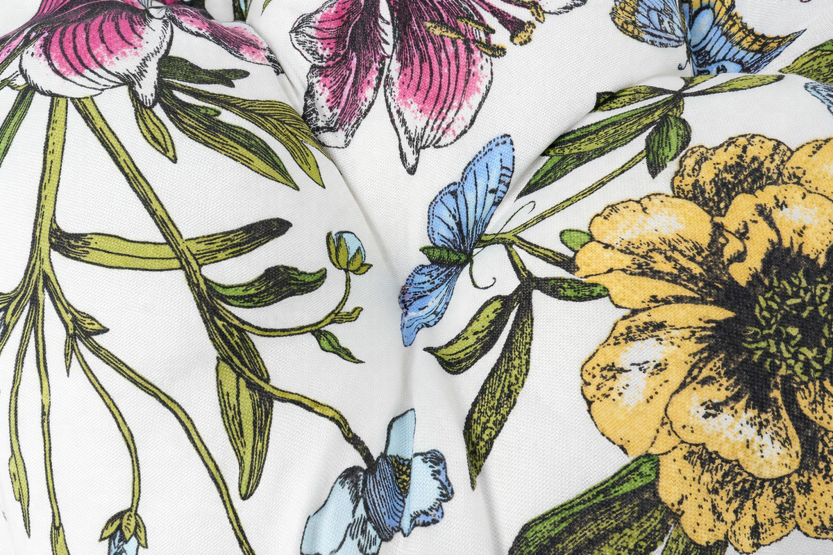 Outdoor Chair Cushions Set of 2, Botanical Floral, photo 10 of 10