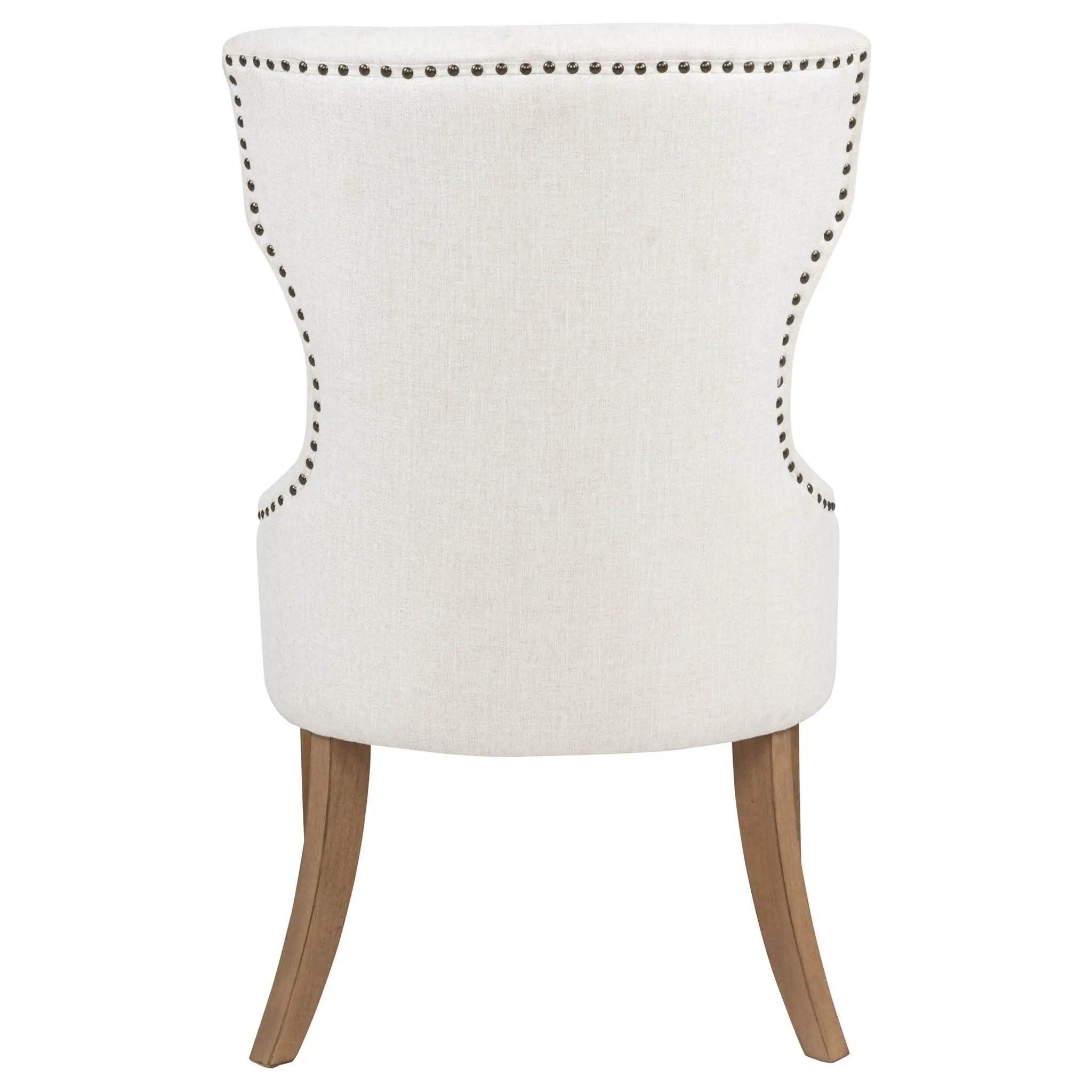 Baney Fabric Upholstered Dining Side Chair Beige and Rustic Honey by Unique Piece Furniture