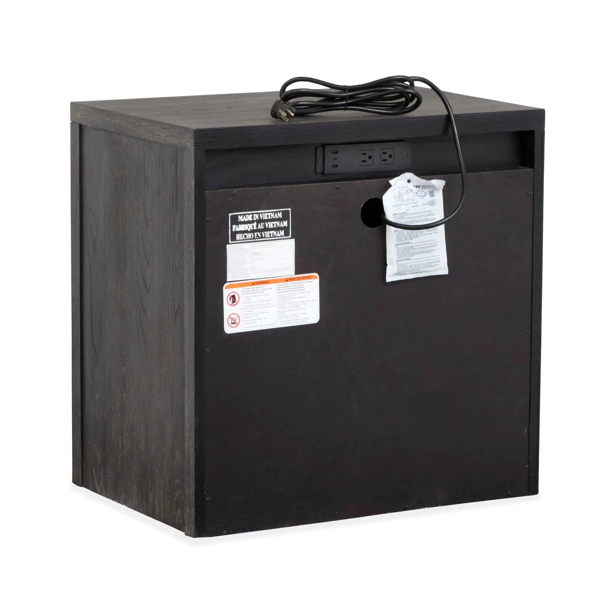 Kinsley - Drawer Nightstand - Black Heron by Unique Piece Furniture