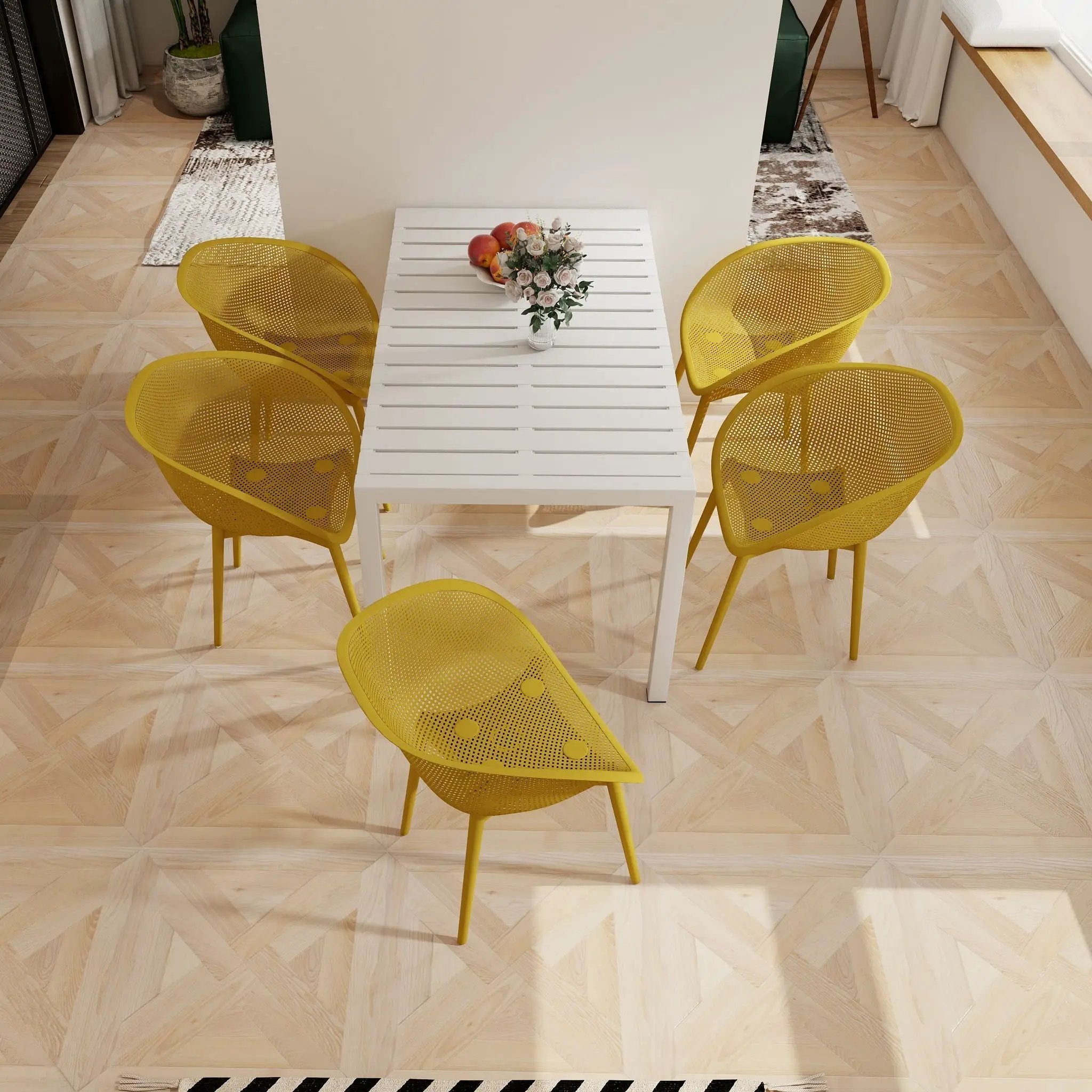 4 Pack Lounge Chair Set With Long Table by HouseOfZazla