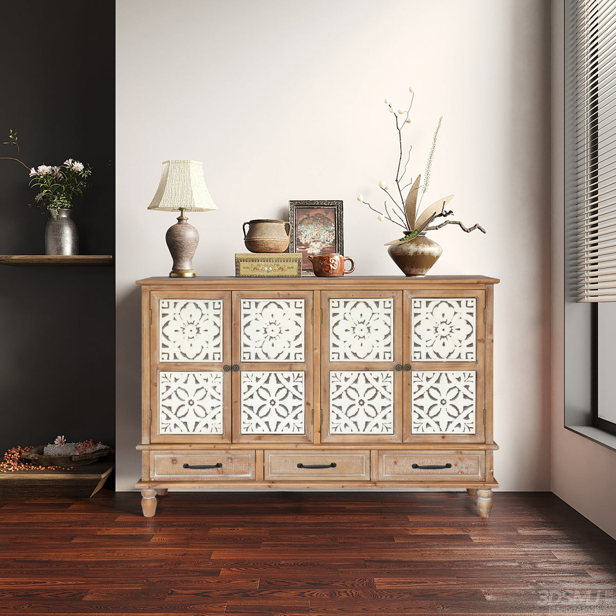 59.06" Chic Sideboard Buffet Cabinet, photo 3 of 10