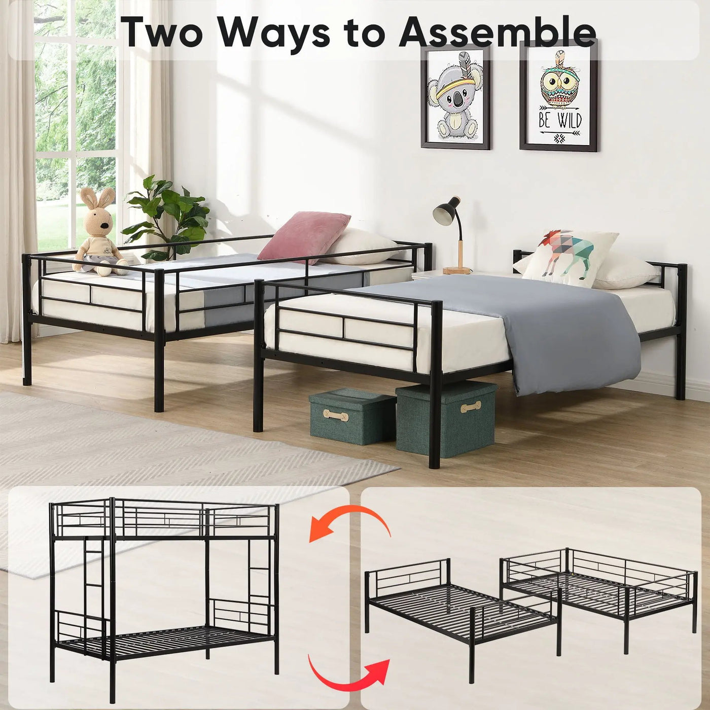 Bunk Bed With Trundle by Unique Piece Furniture