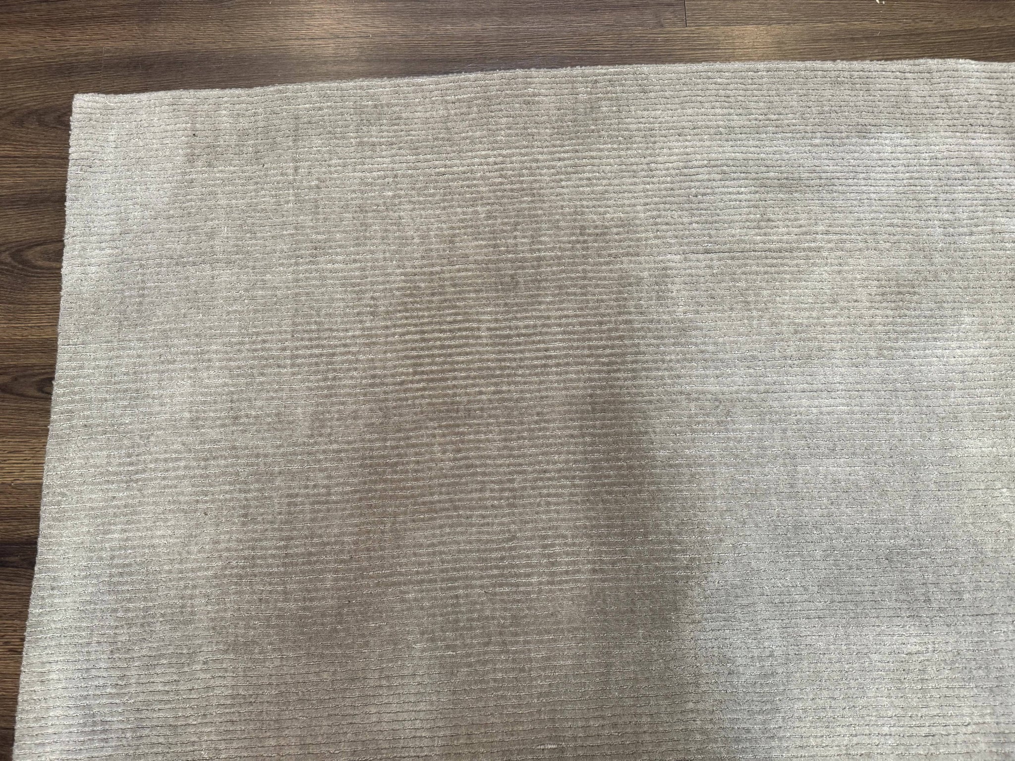 Tibetan Rug 8x10 Taupe Handmade Wool Modern Contemporary Carpet by Jewel Rugs