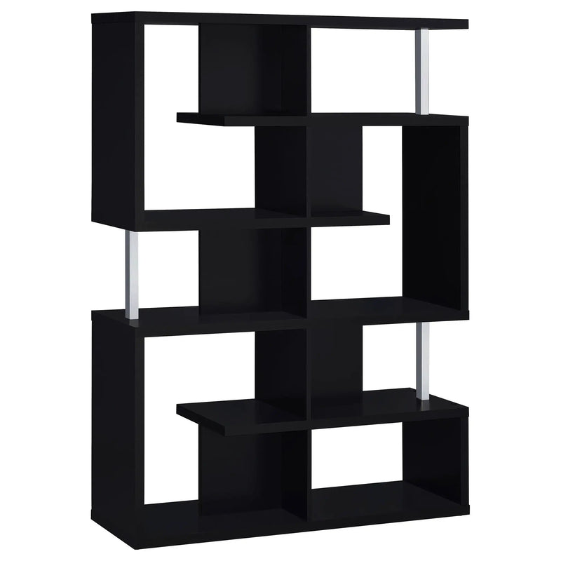 Copper - 5 Shelf Bookshelf Storage Unit - Black by HouseOfZazla