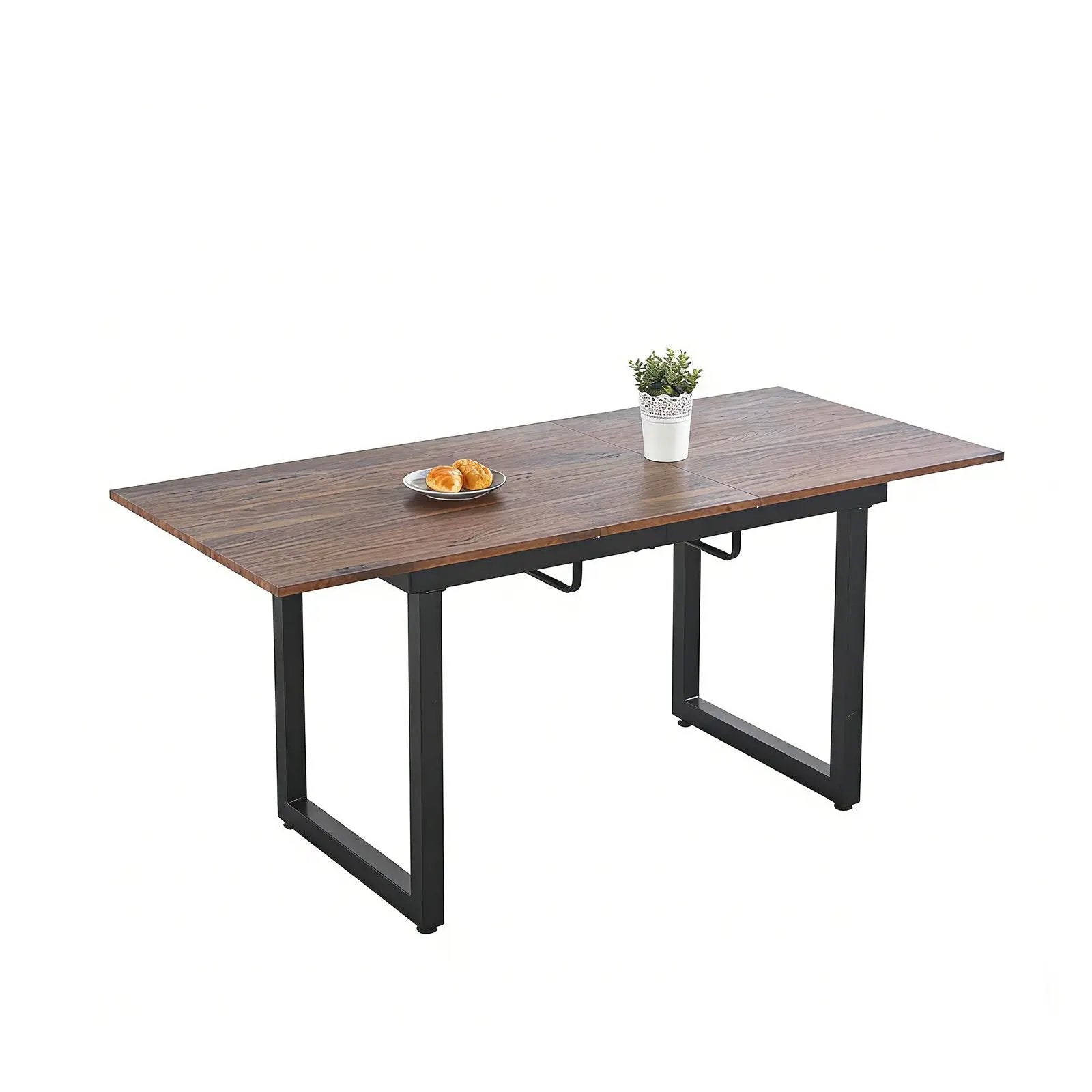 Square Extendable Dining Table With Metal Legs by Unique Piece Furniture