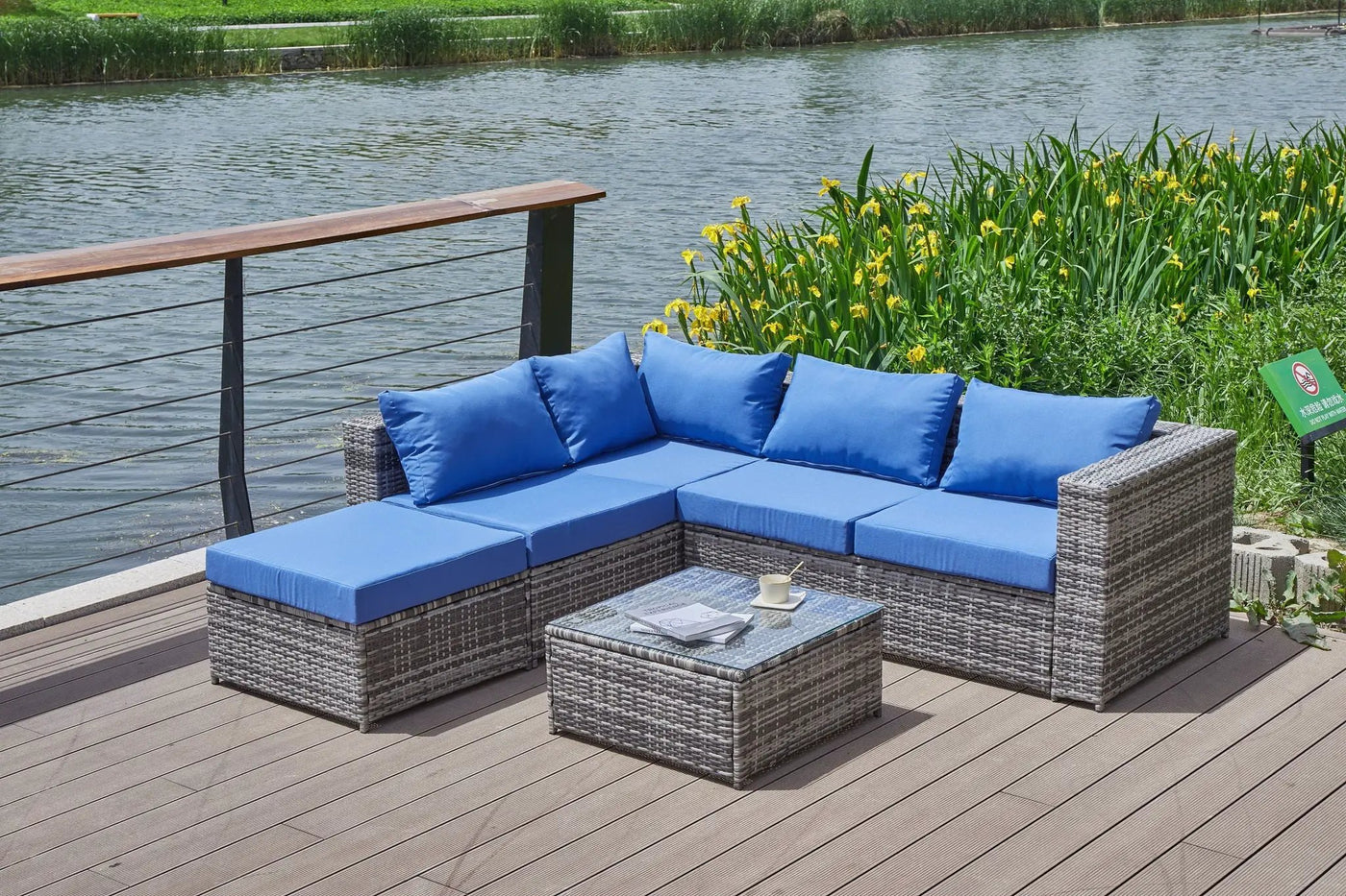 Patio Sofa With Cushions by HouseOfZazla
