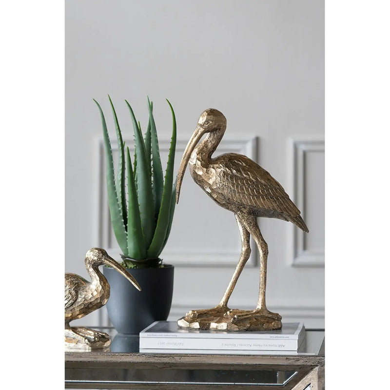 10x15.9x3.7" Standing Crane Figurine by HouseOfZazla