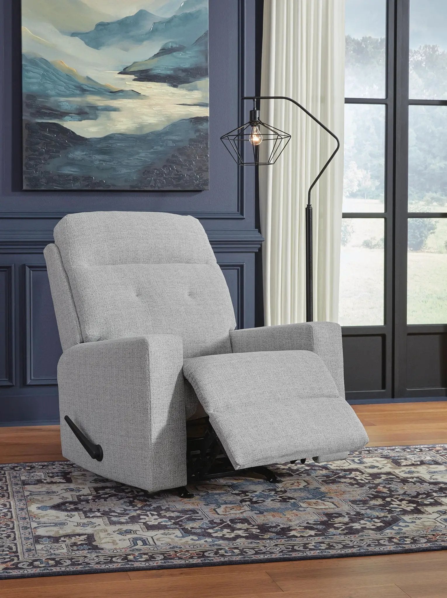Skillins - Rocker Recliner - Stone by Unique Piece Furniture