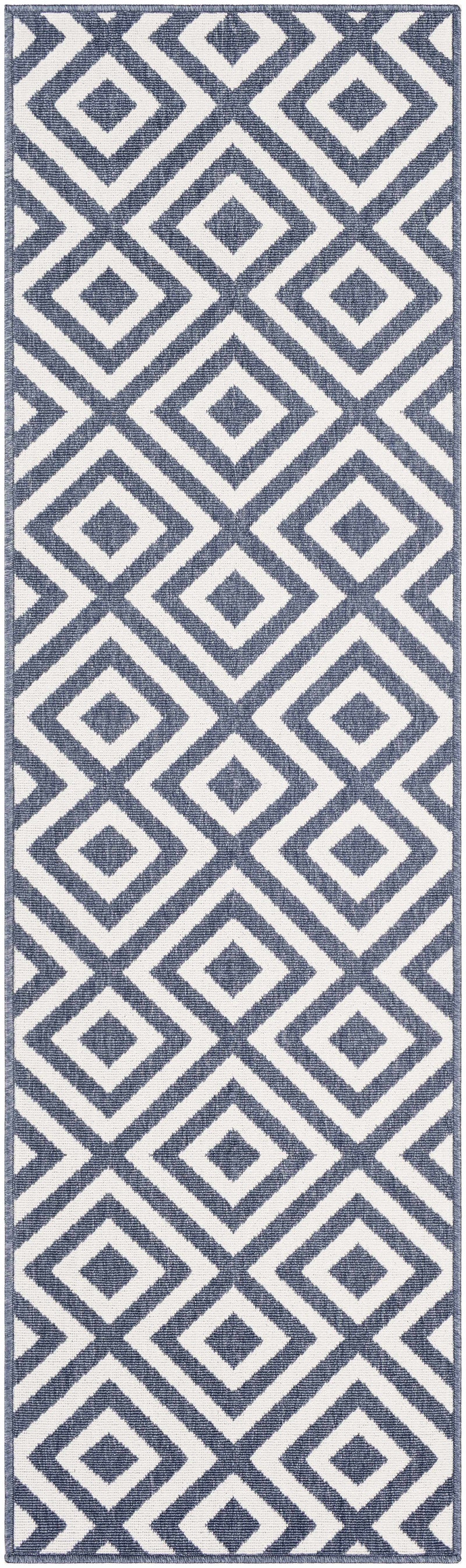 Spilsby Navy Blue Outdoor Rug - Clearance by Boutique Rugs