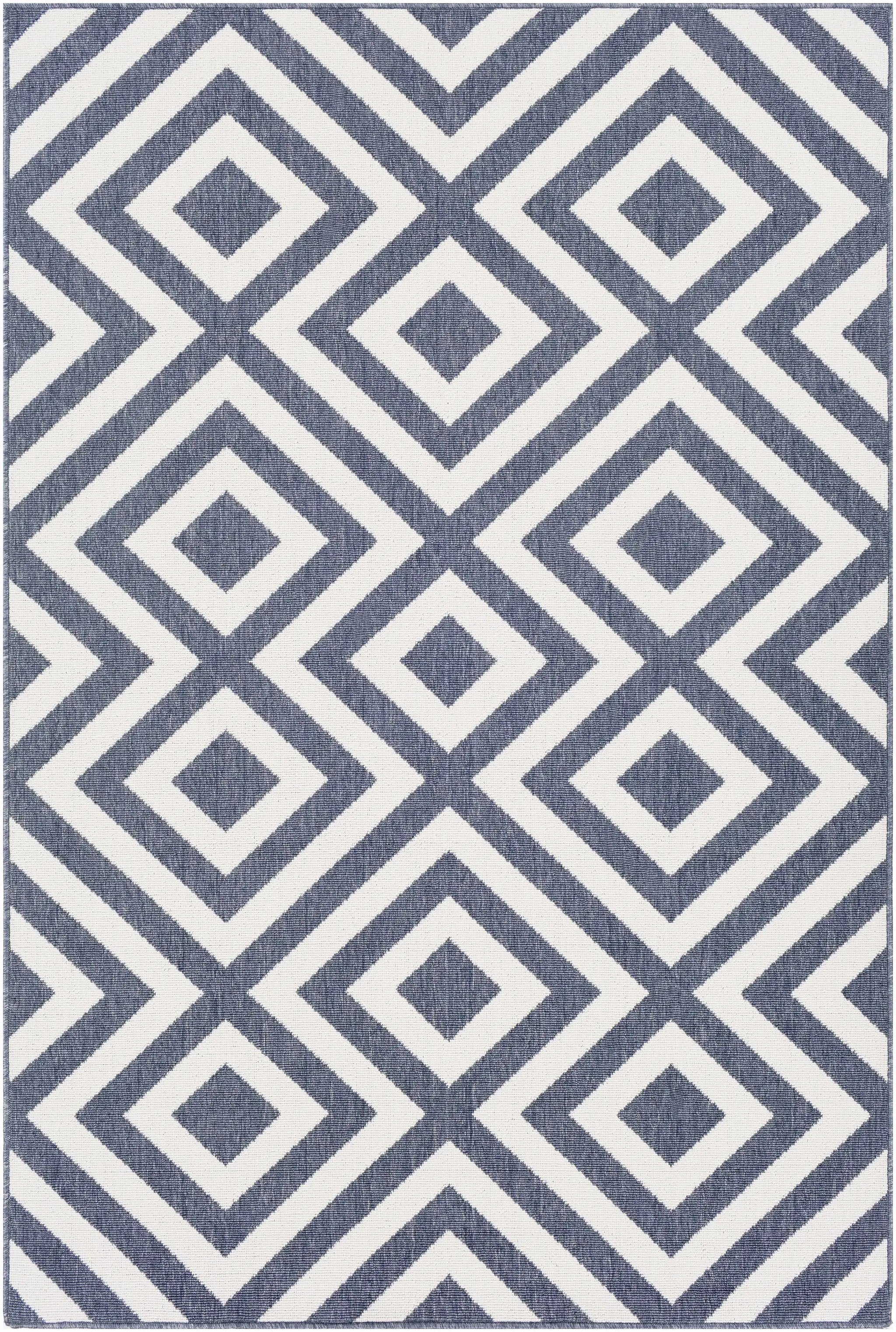 Spilsby Navy Blue Outdoor Rug - Clearance by Boutique Rugs