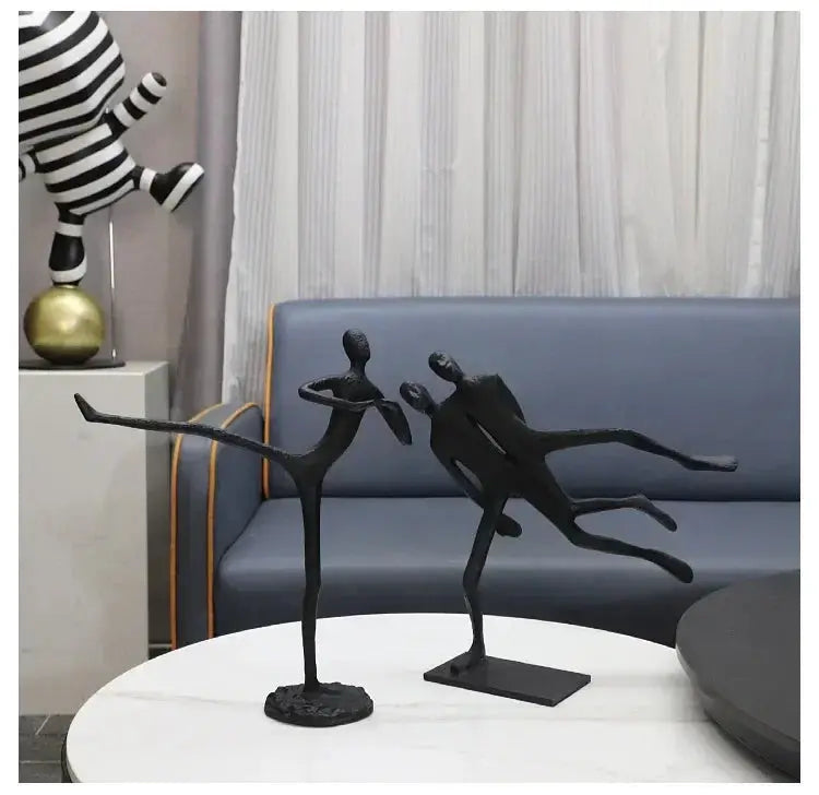 Modern Walking Human Figurines Sculpture by House Of Avana