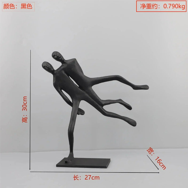 Modern Walking Human Figurines Sculpture by House Of Avana