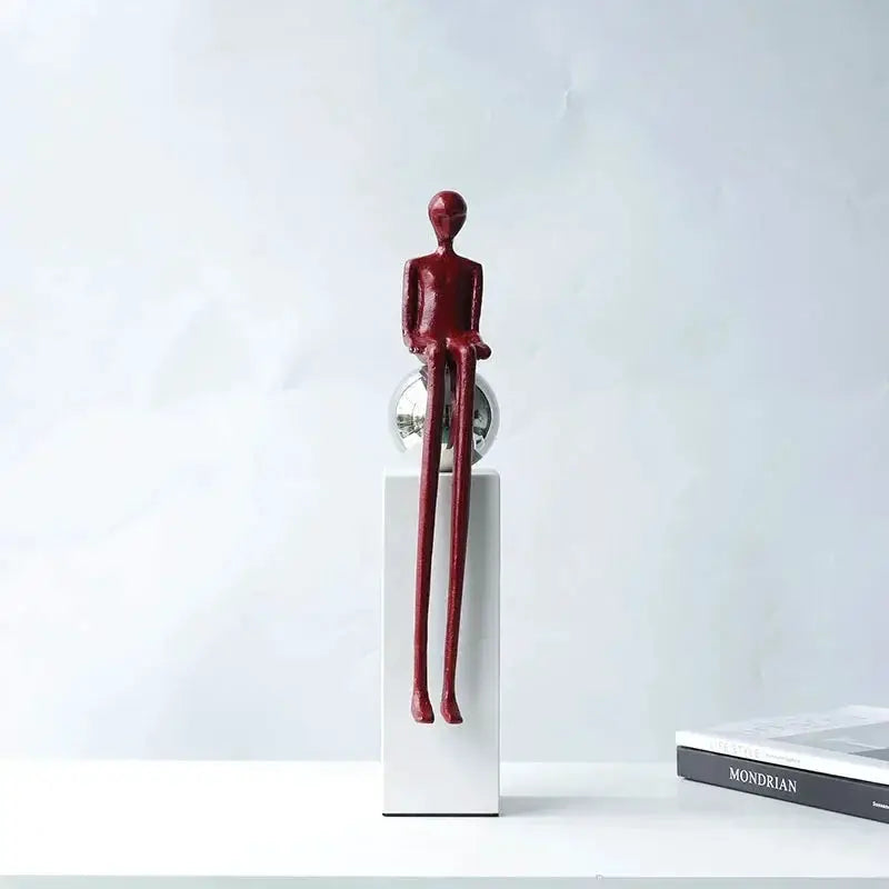 Modern Abstract Human Figurine Sculpture for Luxury Home Decor by House Of Avana