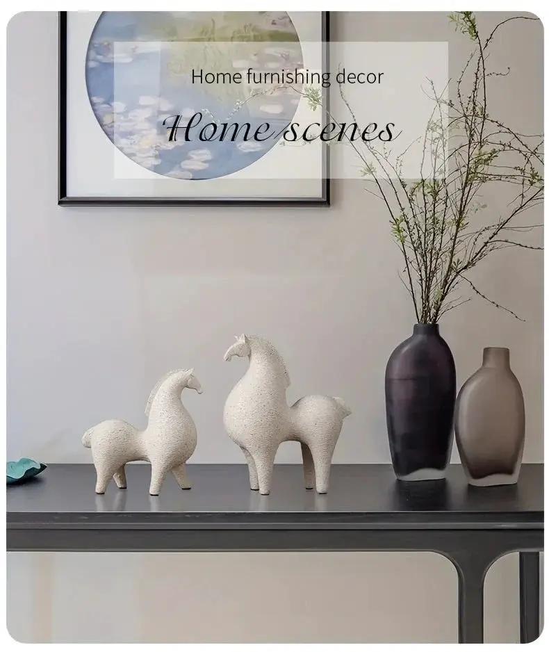 Modern Horse Figurine for Home Decor by House Of Avana