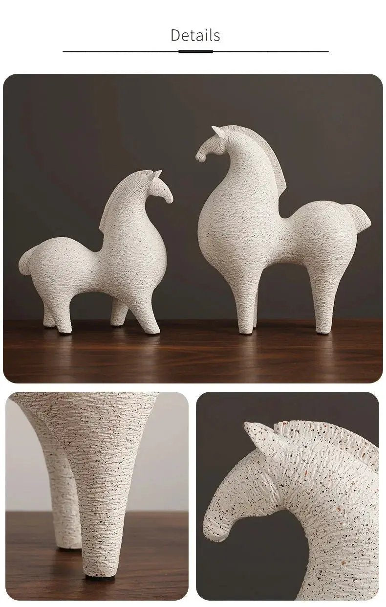 Modern Horse Figurine for Home Decor by House Of Avana