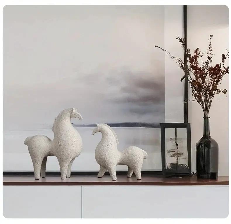 Modern Horse Figurine for Home Decor by House Of Avana