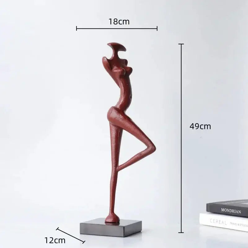 Abstract Metal Female Sculptures for Your Modern Home Decor by House Of Avana