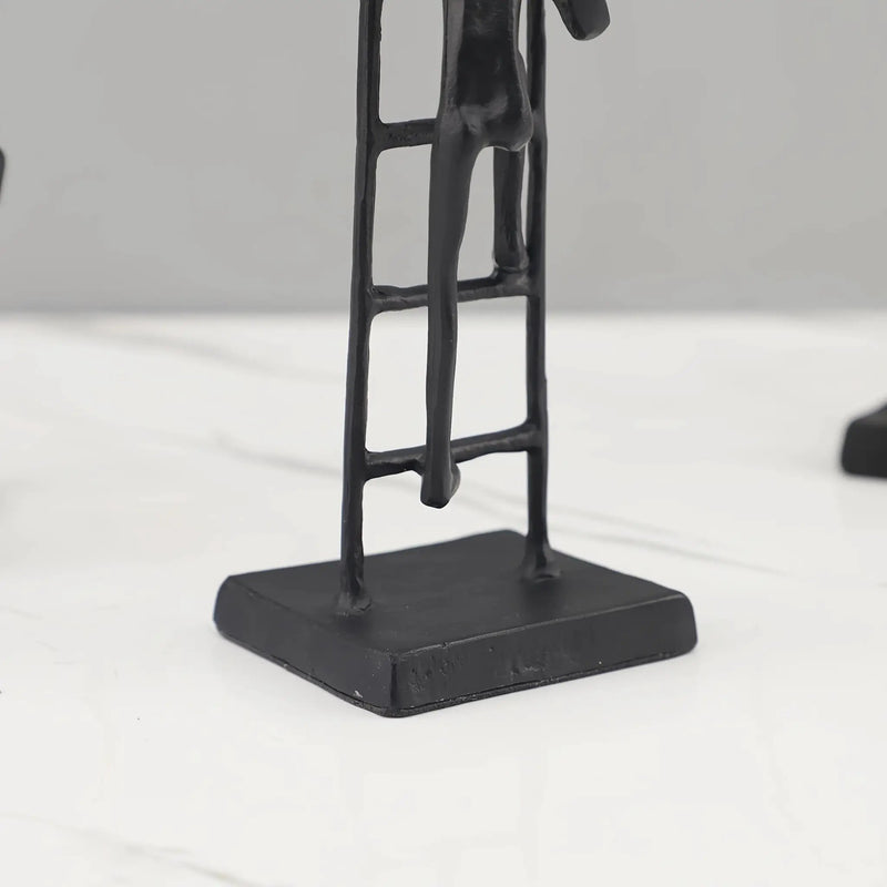 Abstract Climbing Ladder Sculpture for Modern Home Decor by House Of Avana