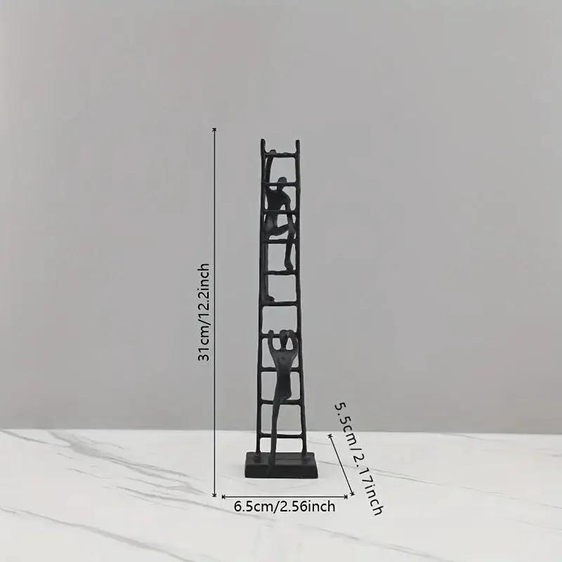 Abstract Climbing Ladder Sculpture for Modern Home Decor by House Of Avana
