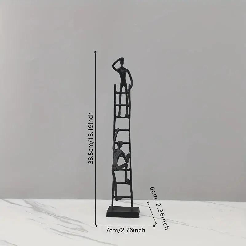 Abstract Climbing Ladder Sculpture for Modern Home Decor by House Of Avana