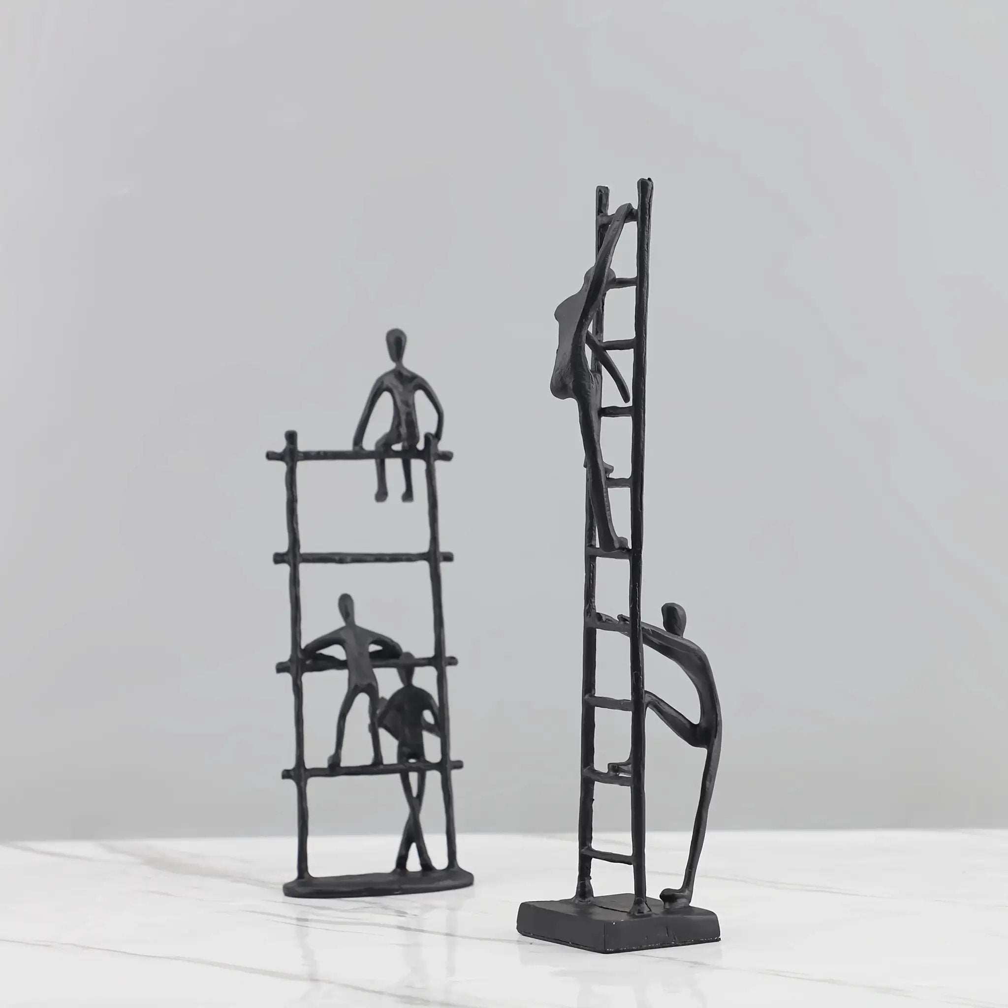 Abstract Climbing Ladder Sculpture for Modern Home Decor by House Of Avana