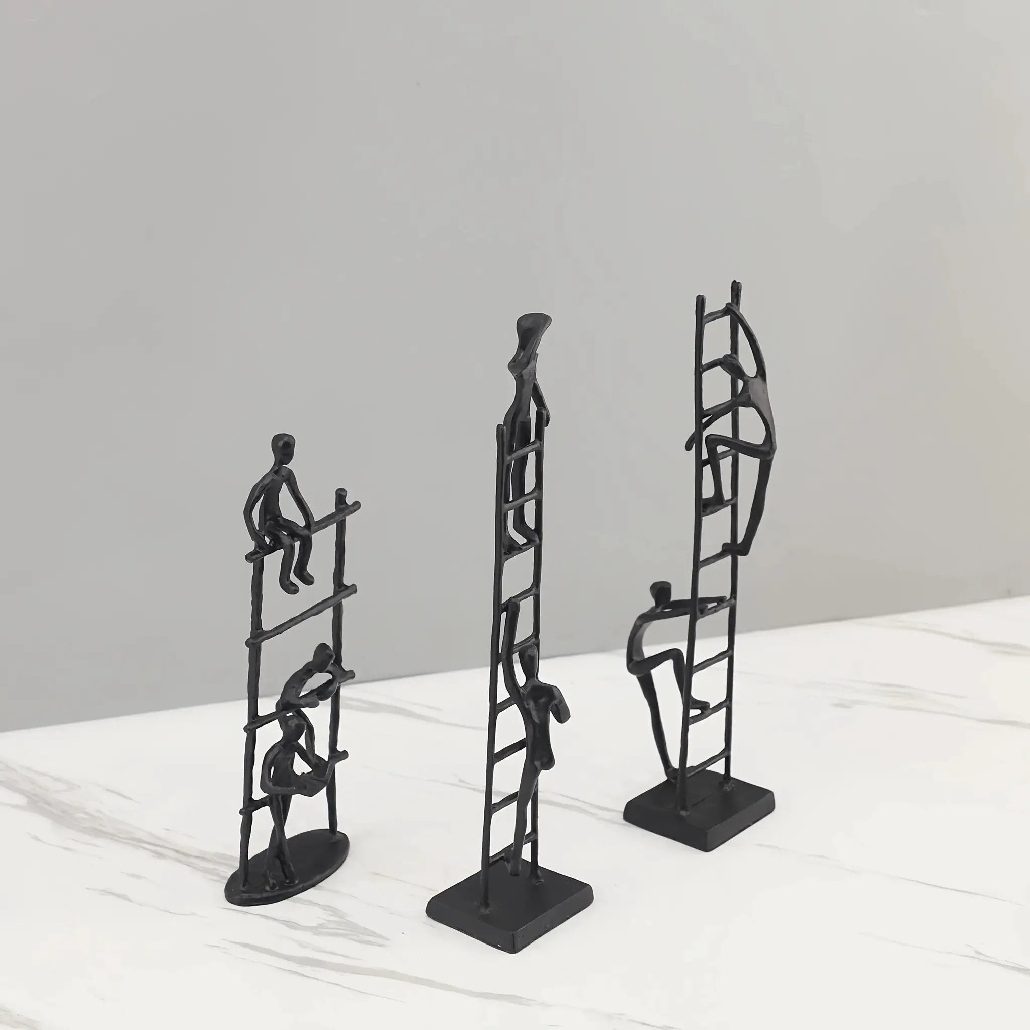 Abstract Climbing Ladder Sculpture for Modern Home Decor by House Of Avana